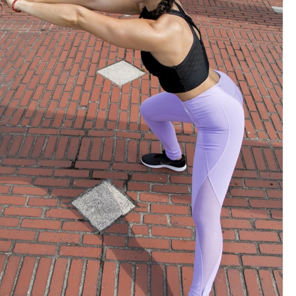 High Waisted Lilac Leggings